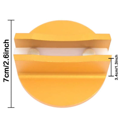 Universal Magnetic Jacking Puck Aluminum Grooved Pinch Weld Jack Adapter for Sub-Frame Vehicle Floor Jack