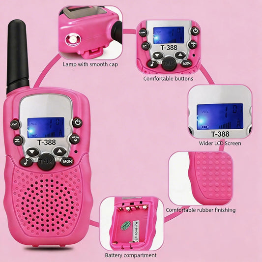3KM Kids Walkie Talkies, Easter Basket Stuffers & Gifts for Kids, Toys for Boys and Girls Ages 3-12(Batteries Not Included)
