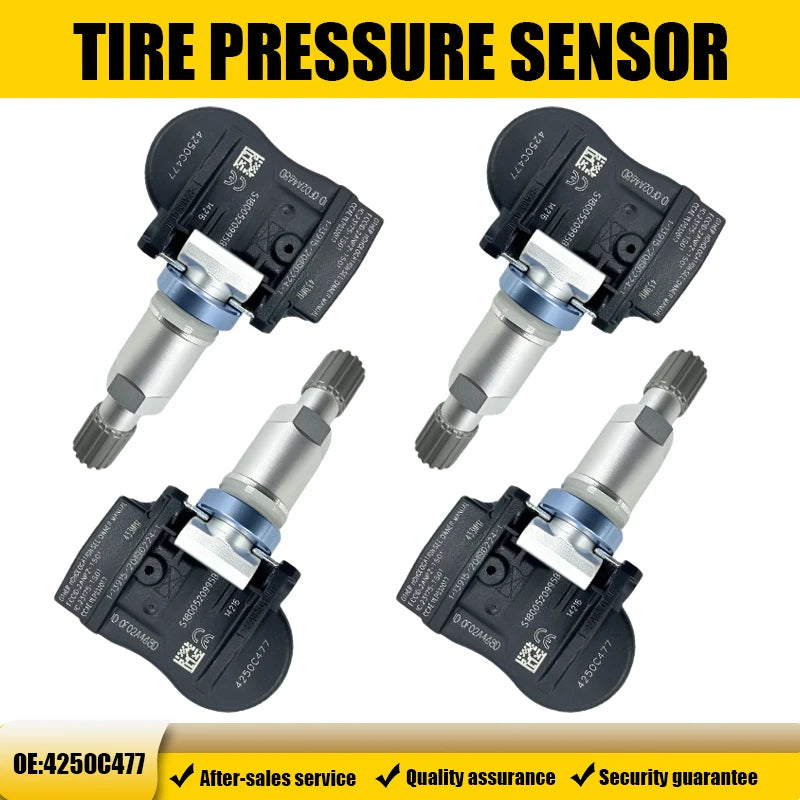 1/4PCS Tire Pressure Monitoring Sensor TPMS 4250C477 For Peugeot 4008 Mitsubishi Outlander Compatible With 1612477080 433MHZ