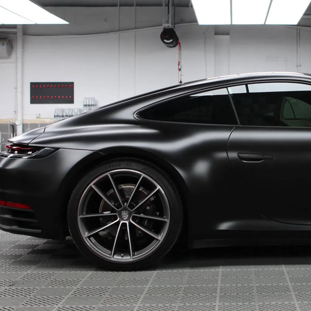 10/20/30/40/50*152cm Black Matte 3D 4D 5D Carbon Fiber Vinyl Car Wraps Auto Satin Film Vehicle Sticker with Different Size/Roll