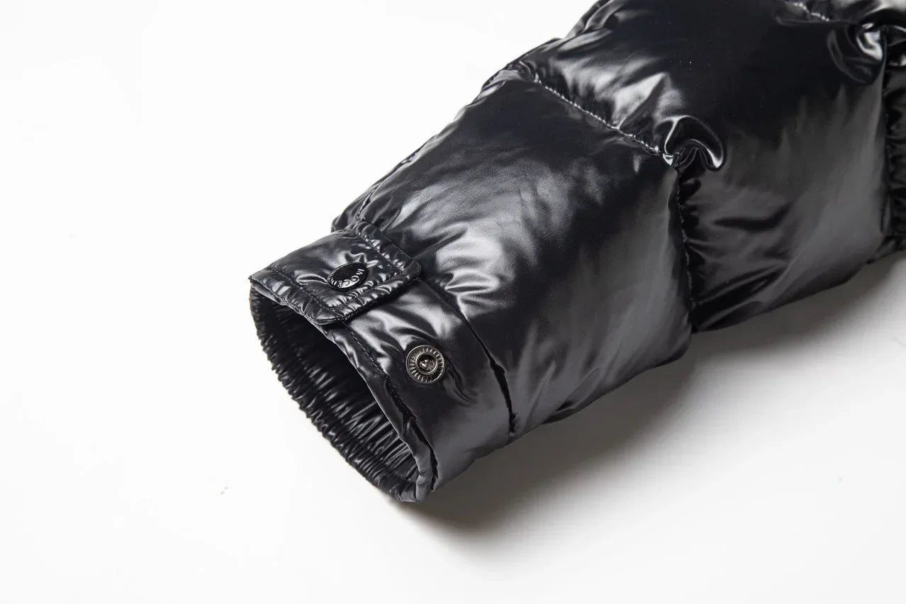 High Quality Outdoor Windproof Parka Thicken Warm Puffer Tops Winter Hooded Shiny Down Coats Mens Casual White Duck Down Jackets