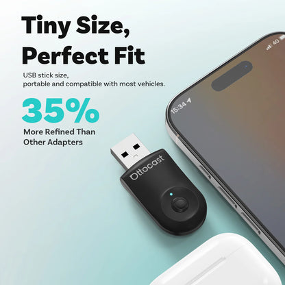 OTTOCAST NEW Mini Wireless CarPlay Android Auto Wireless Adapter Plug And Play WiFi Fast Connect Dongle For Toyota Audi Benz