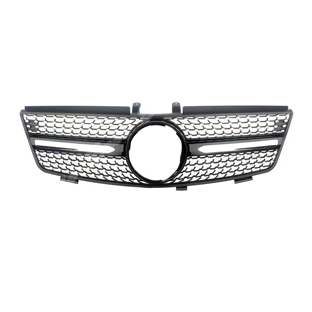 Front Mask Grille Bumper Grill Hood Mesh Modification For Mercedes Benz ML W164 2005-2011 GT Diamond Style Tuning Accessories