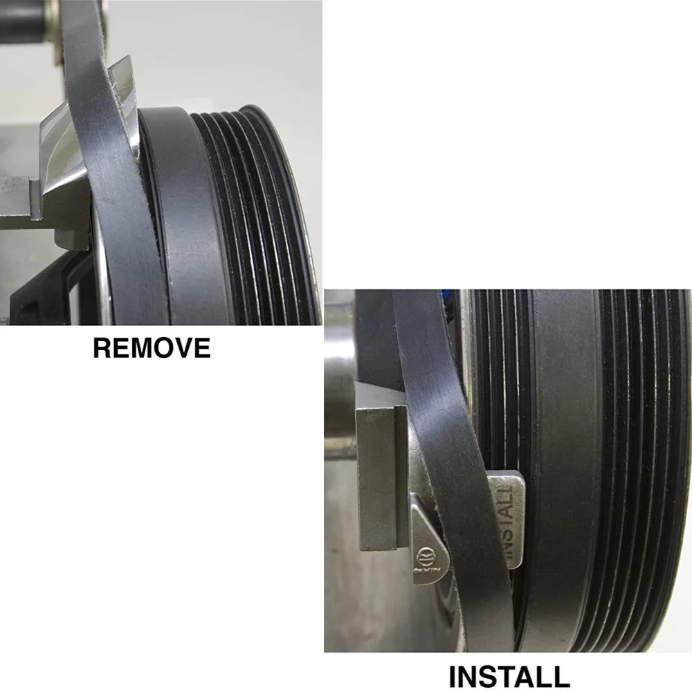 Truck Auto Cart Vehicles Stretch Belt Installer & Remover 2 IN 1Design Repair Tool Metal Material Black/Silver Color for Choose