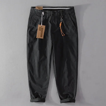 Winter New Retro Cotton Cargo Men Pants Vintage Straight Men Clothing Casual Joggers Men Trousers F7612