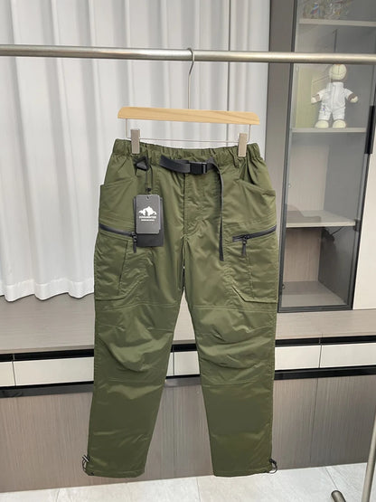 Men's Winter Outdoor Waterproof down Trousers 90 Goose down Workwear Long Pants Youth Fashion Casual  Color