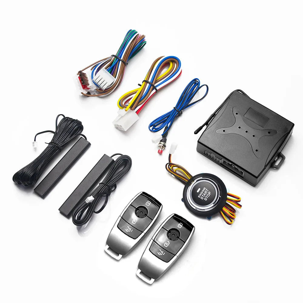 Car Alarm keyless entry start Systems Remote Central Door Lock Keyless System Auto Car SUV Anti-theft Tunning parts PKE