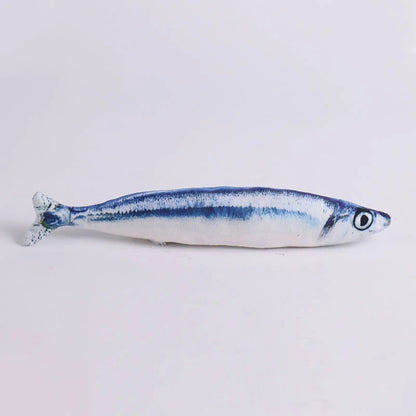 New Design Plush Fish Cat Toy Durable Bite-Resistant Interactive Toy Catnip Stuffed Pet Plaything