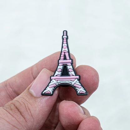 20//50/100pcs Random Pink Shoe Charms for Women Make Up Shoe Decorations Pins for Girls Gifts Sandal Accessories Flamingos