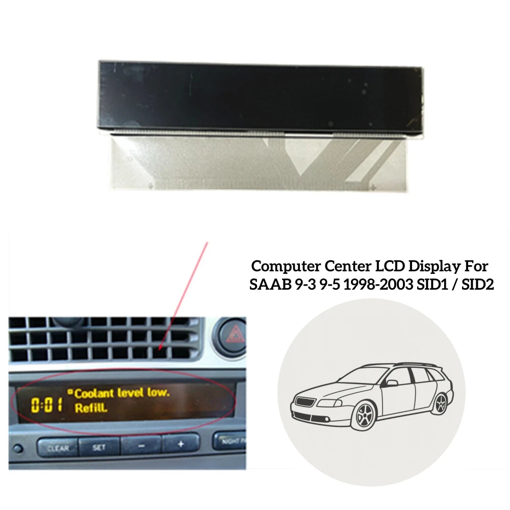 1pc LCD Screen LCD Pixel Repair Replacement Part Fit For SAAB 9-3 9-5 1998-2003 SID1 / SID2 Car LCD Display Repair Part