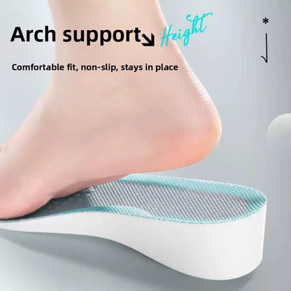 Elevated Insole Shoe Insert Hard Bottom Unisex Invisible 2cm Heightening Pad Comfortable All-Season Footwear Accessory