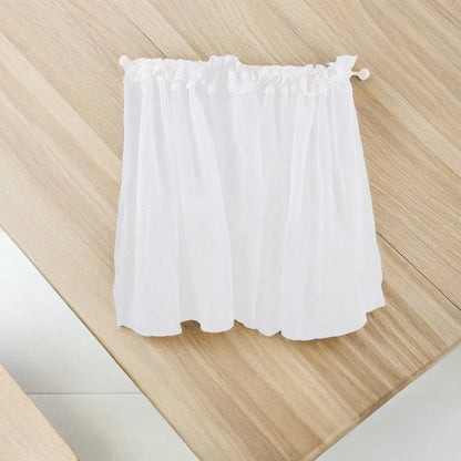 2Pcs Delicate Lace Mini Window Curtains Dollhouse Miniature Interior Decor Tiny House Window Treatment Set DIY Crafting