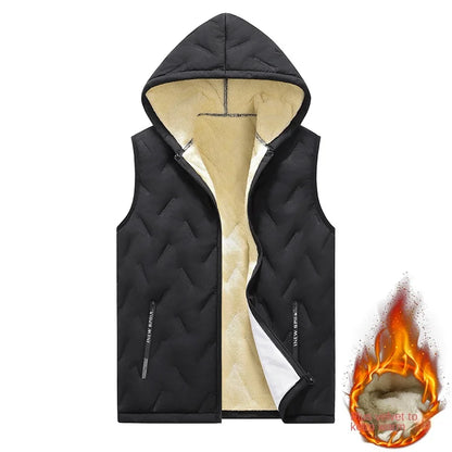 Cross-border Exclusive Plus Thickened Fluffy Men's 2025 New Autumn/Winter Warm Cotton Jacket Men's Cotton Vest