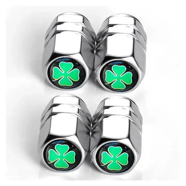 Champ Aluminum Car Tire Valve Stem Caps Wheel Nipple Cover AirCover Cap Set for Cars SUVs Bike Trucks BHL1858-FRO