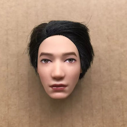 YUNYI Male Doll Body Figure 1/6 Muscle Male Doll Body Toys Multi-Joints Movable Beige Skin Doll Body Collection Doll Toy Parts