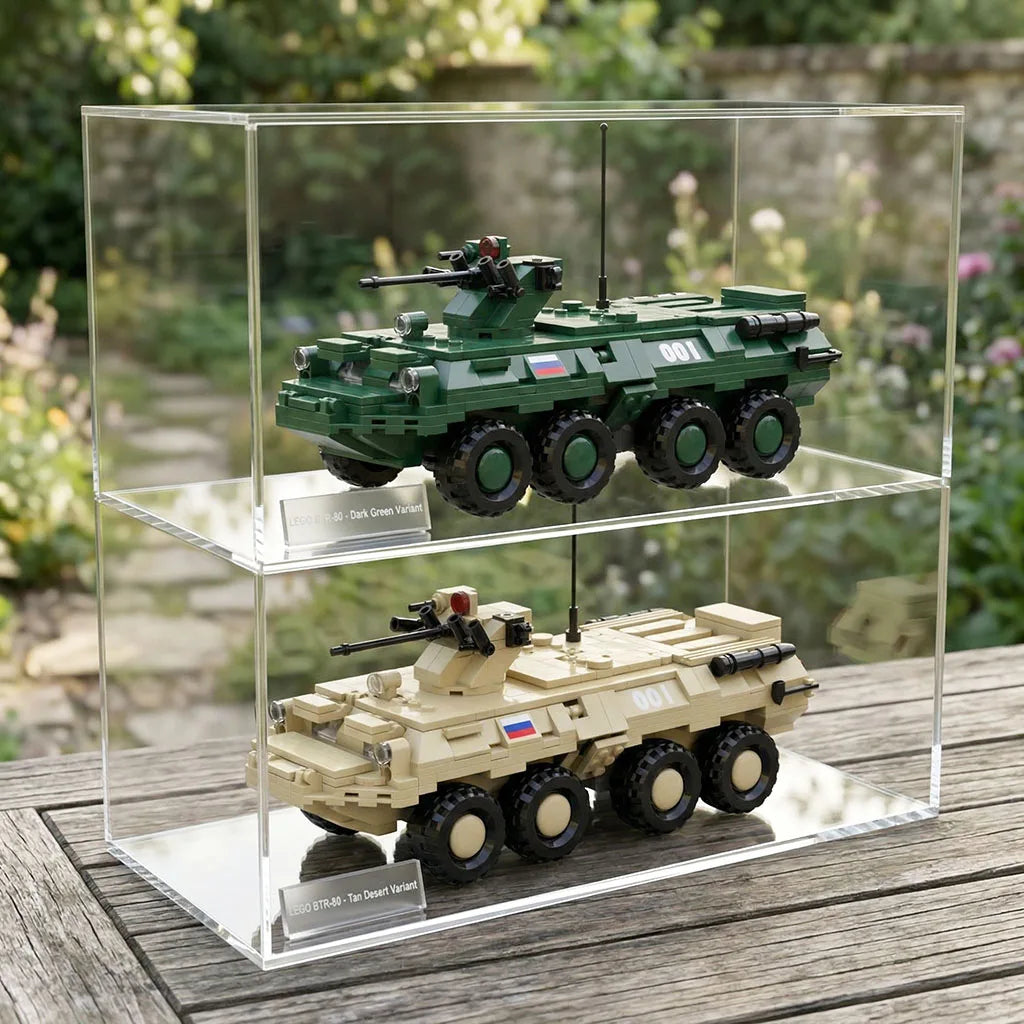 Russian BTR-80 Armored Personnel Carrier Building Blocks Toy Infantry Fighting Military Vehicle Model