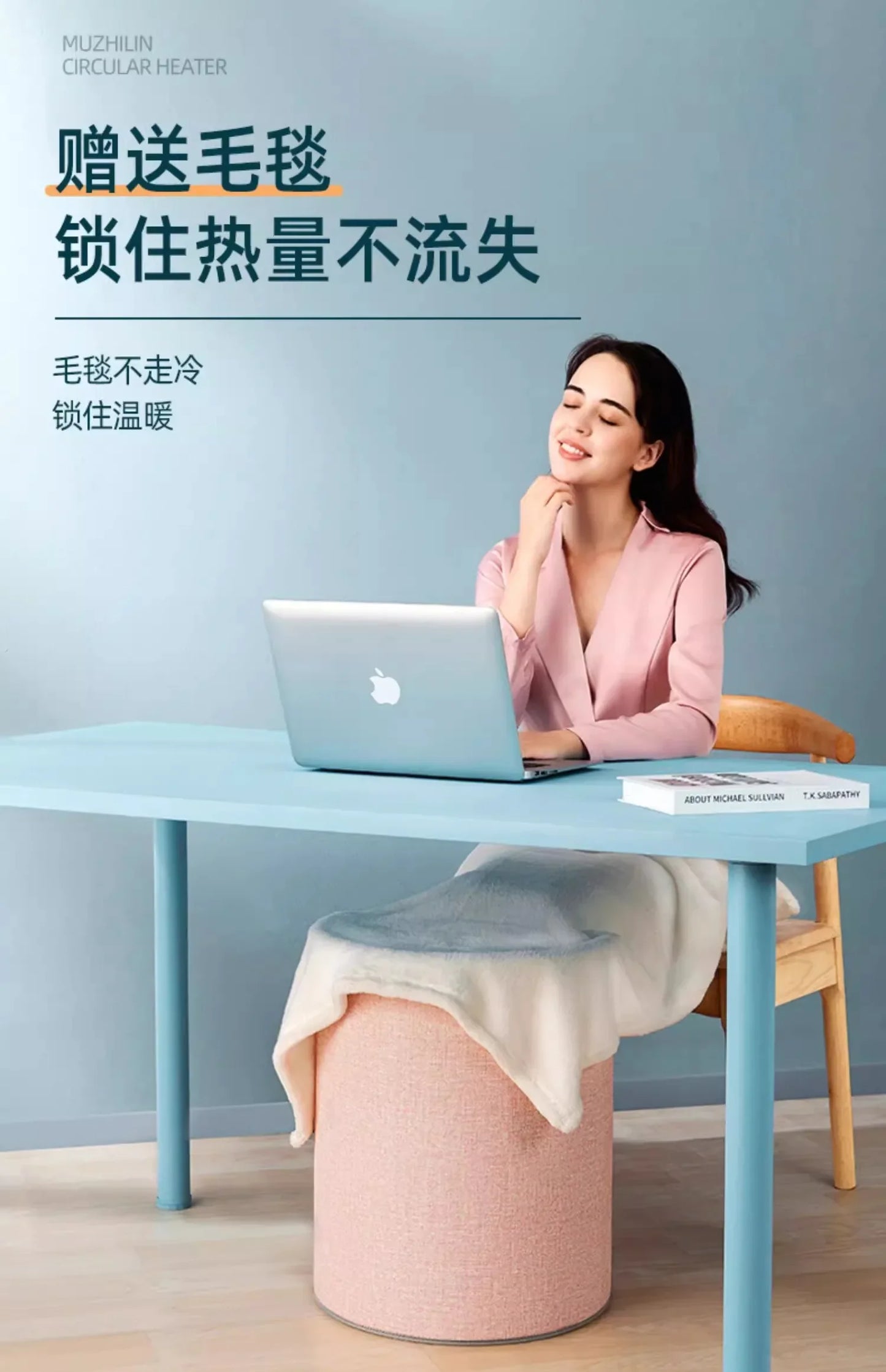 220V Electric Foot Warmer Under Desk Heating Pad for Office Winter Warmth Leg Heating Blanket CDB