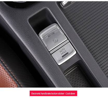 Car door unlocking button decorative sticker is suitable for Volkswagen VW new CC aluminum alloy interior button accessories