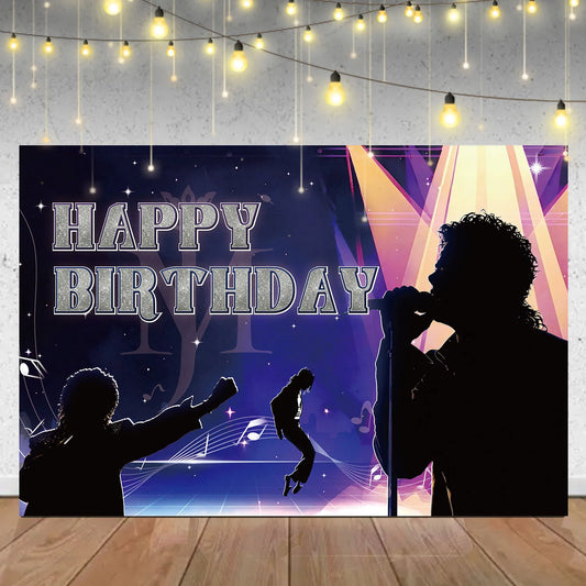 Michael Jackson Birthday Party Decoration MJ Party Accessories Backdrops Ballons Cake Decor Halloween Christmas Decoration 2026