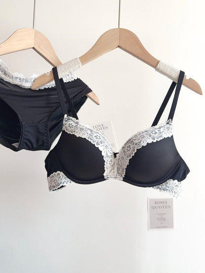 Sexy Leopard Print Lingerie Set Women Wireless Invisible Small Bust Lift, Adjustable A To C Cup, Sheer Lace Pure Style,soft S-XL