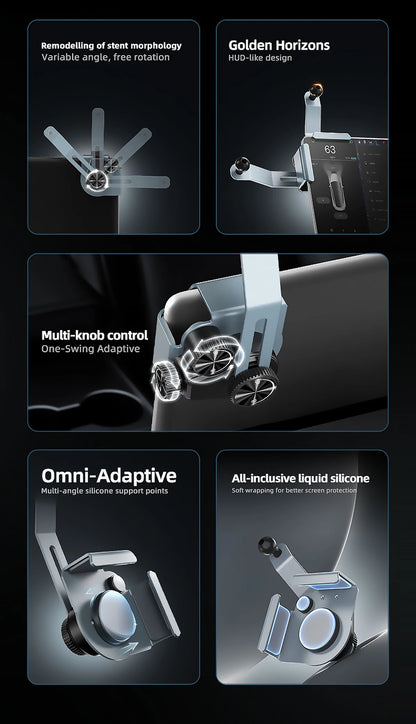 For Volvo EX30 2024 2025 Special Magnetic Phone Holder Screen Border Fixed Adjustable Metal Phone Holder RHD LHD Accessories