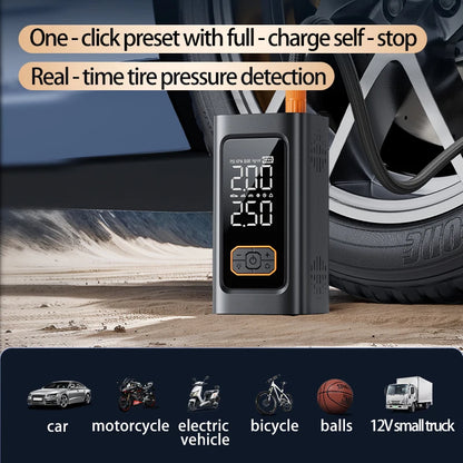 12V Car Jump Starter Multifunctional Tire Inflator Air Compressor Power Bank Emergency Battery Booster Rescue Tool for Car SUV
