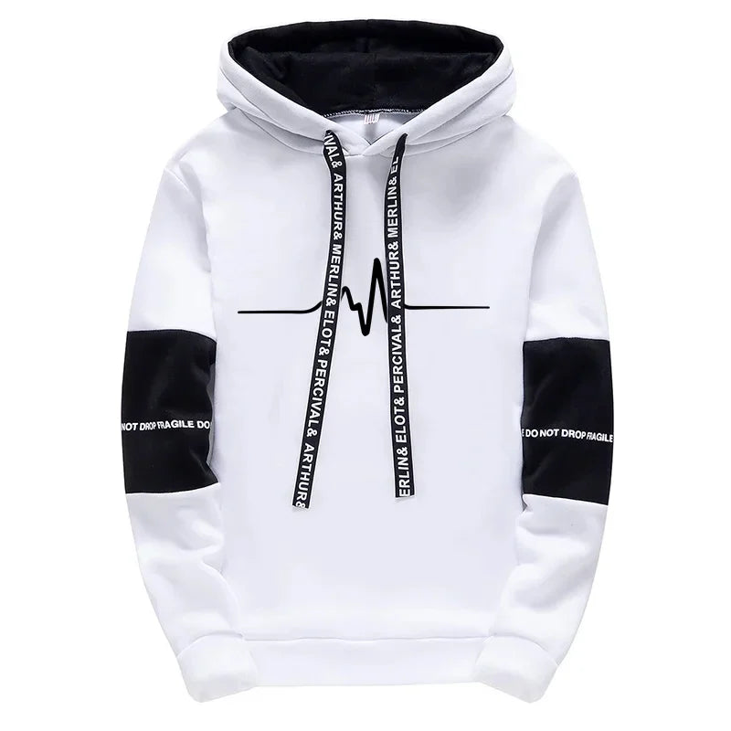 Men's Tracksuit Casual Quality Autumn Winter Sports Hooded Single Sweatshirts And Daily Sweatpant Comfort Outdoor Jogging Simple