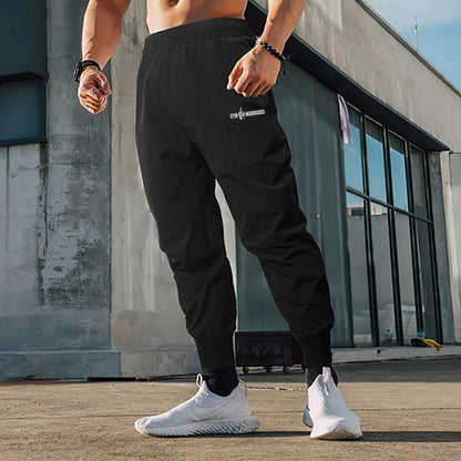 Gym Fitness Running Sport Trousers Men's Casual Bodybuilding Training Bottoms Summer Ultra-thin Breathable Quick-drying Pants