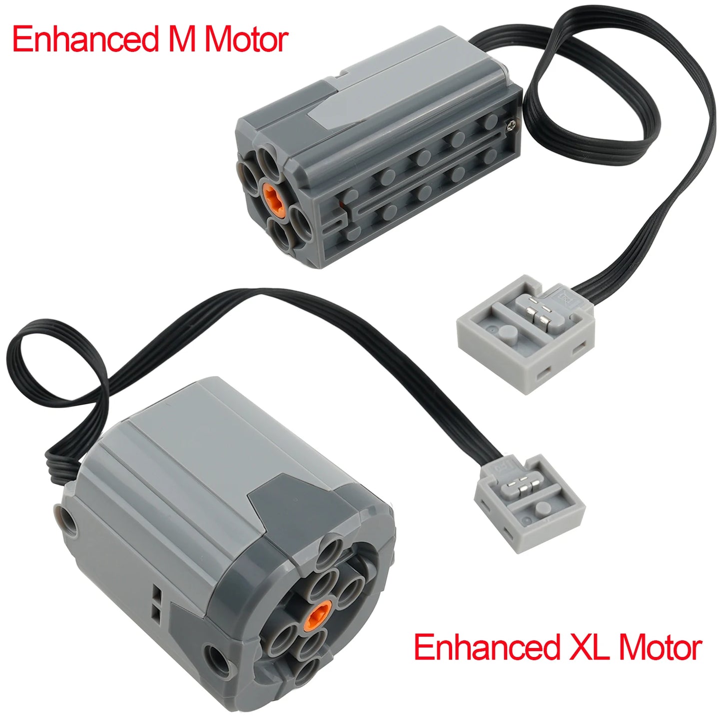 Enhanced M/XL Motor Technical Power Functions Building Blocks MOC Car Modification Parts High Speed Electric Engine Bricks Toys