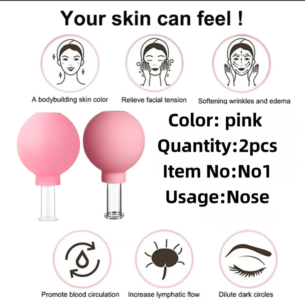 Tuhopeta Vacuum Cupping Glass Jar Cellulite Massager Acupuncture Suction Cup Slimming FatBurning Health Care Chinese MedicalTool
