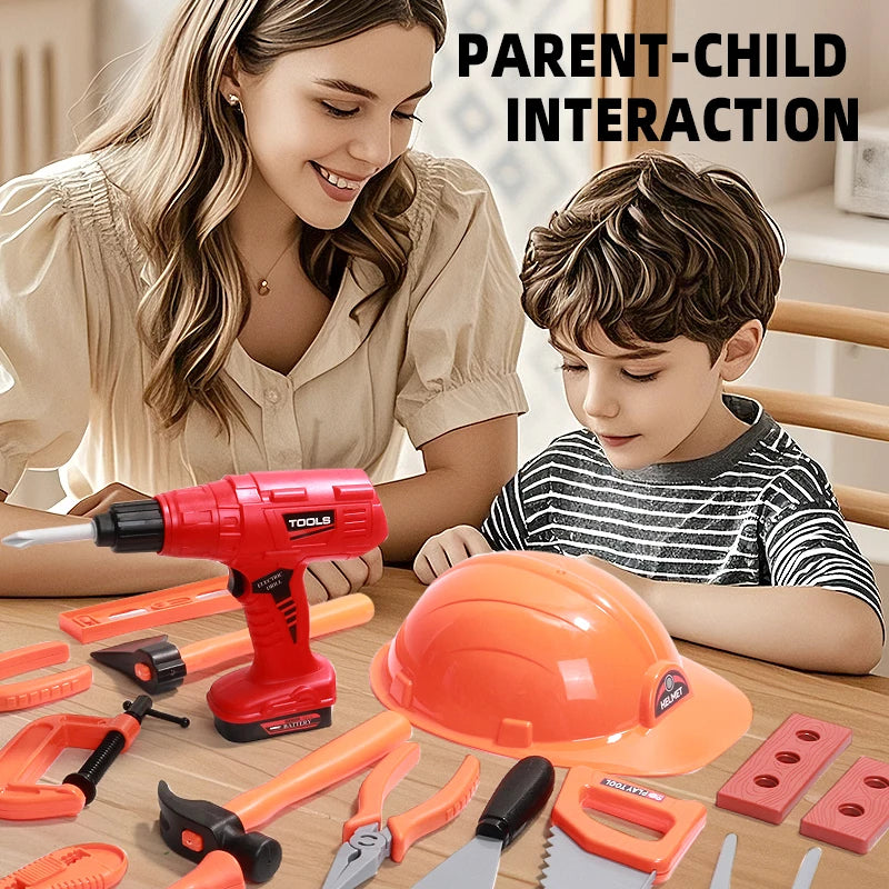 Children's Engineering Kit with Realistic Screws/Nuts/ Bolts - Simulation Game Set for Kids STEM Educational Learning Toy