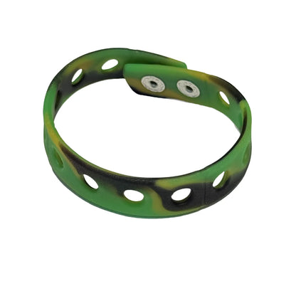 1/12/50/100PCS 21cm Silicone Flexible Holes Fit Shoe Charms Wrist Band Bracelet Sports Casual Bangle For Watches Decorations