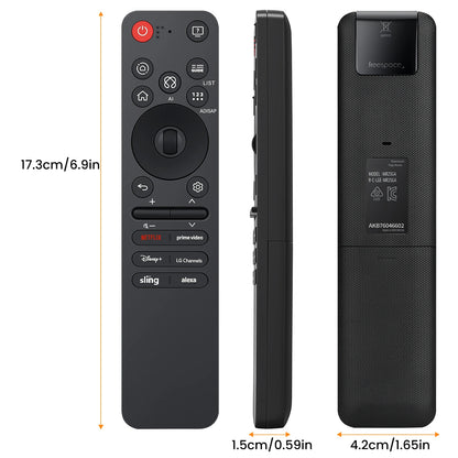 Replacement AN-MR25GA AI Magic Remote with Voice and Pointer,Compatible with 2019-2025 LG Smart TVs OLED, QNED, UHD, LED, LCD