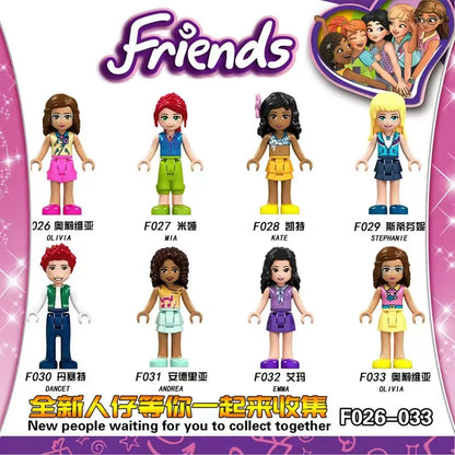 Disney Princess Building Block Figures Set, Elsa, Belle, Ariel, DIY Toy for Girls, Perfect Collectible and Children's Gift