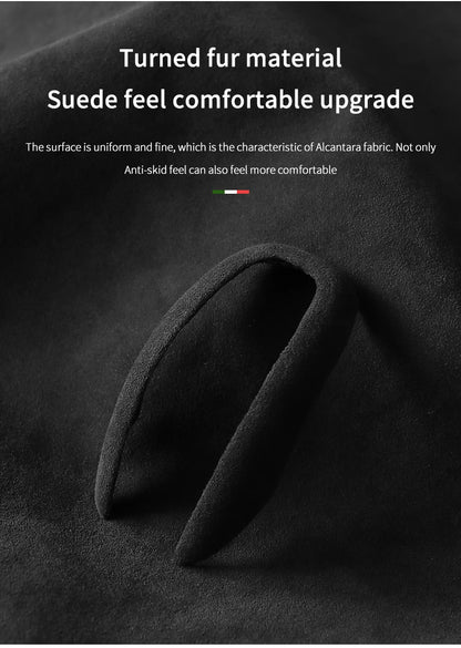 Car Center Console Gear Shift Head Knob Cover Trim Alcantara Suede F For Alfa Romeo Giulia Stelvio Refit Car Accessories