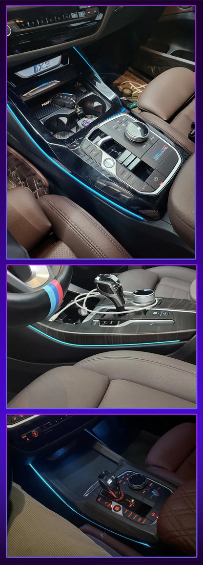 11 Colour Center Console Ambient Light Saddle light  for BMW 5 6 Series X3 X4 iX3, G30 G31 G32 G01 G02 G08 Ambient Light Upgrade