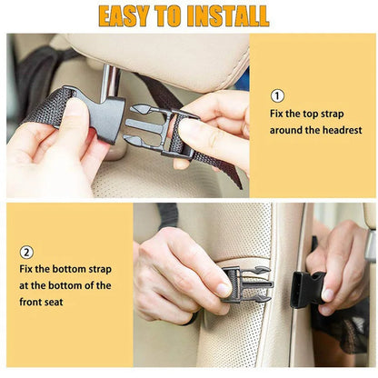 Car Seat Organizer Seat Back Storage Bag Rear Anti-wear Anti-kick Pad For FIAT 500 500C 2012 500X 500L Fiat 695 Car Accessories