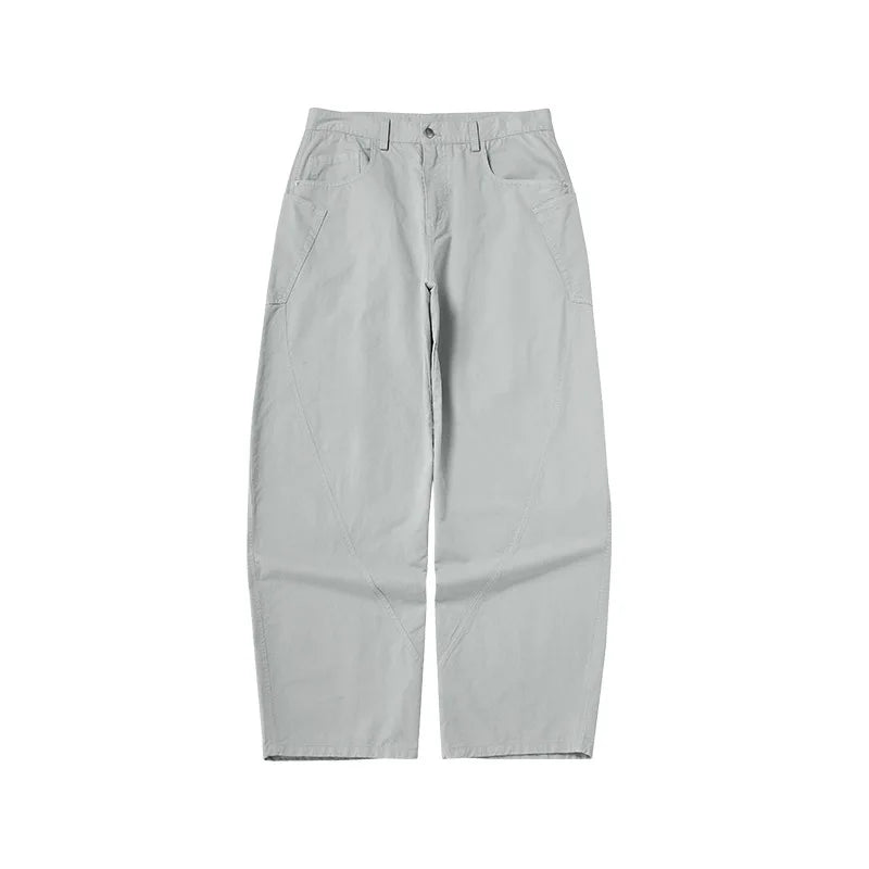 Custom LOGO Men's Scimitar Cargo Pants 2025 Winter 100% Cotton American Vintage BoxyFit Slacks