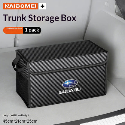 Car Trunk Foldable Storage Box Large-Capacity Stowing Tidying Bag For Subaru Ascent BRZ Forester Impreza Legacy Outback WRX VX