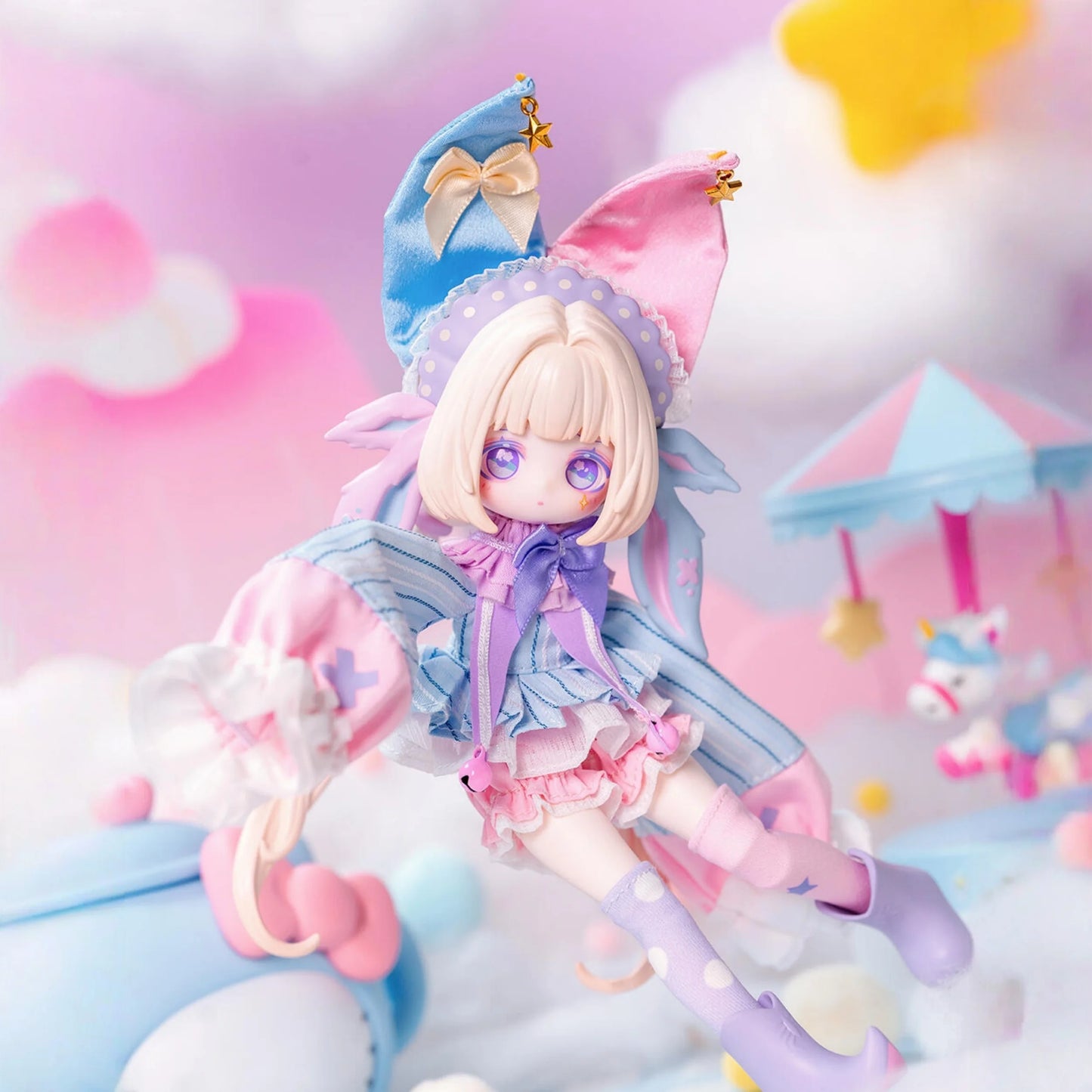 Genuine The Luluelf Story Mystic Realm Pact Series 1/8 Action Figure Bjd Blind Box Limited Hang Card Doll Model Collect Toy Gift