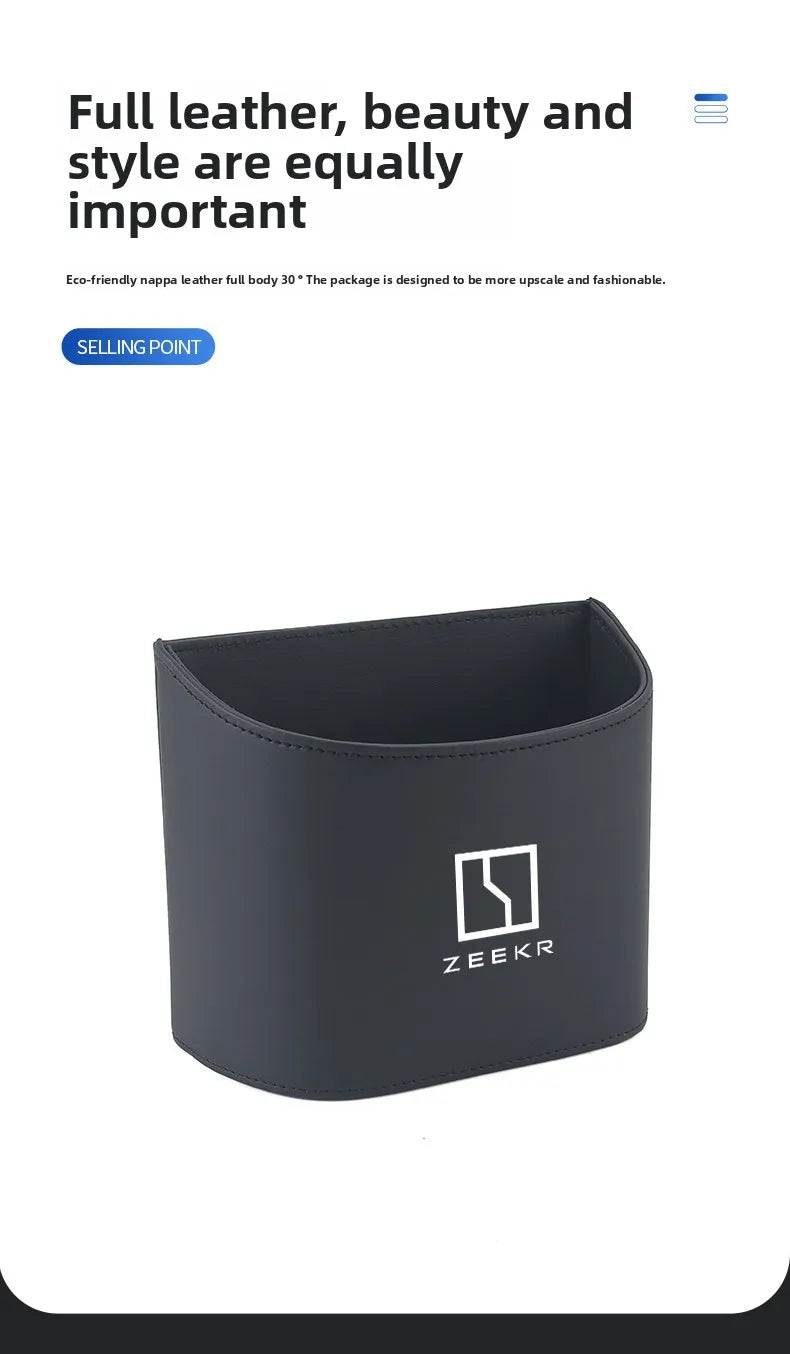 Suitable for ZEEKR 007gt 7X Zeekr 001 009 mix zeekr 9x car garbage bin storage box, car door water cup holder