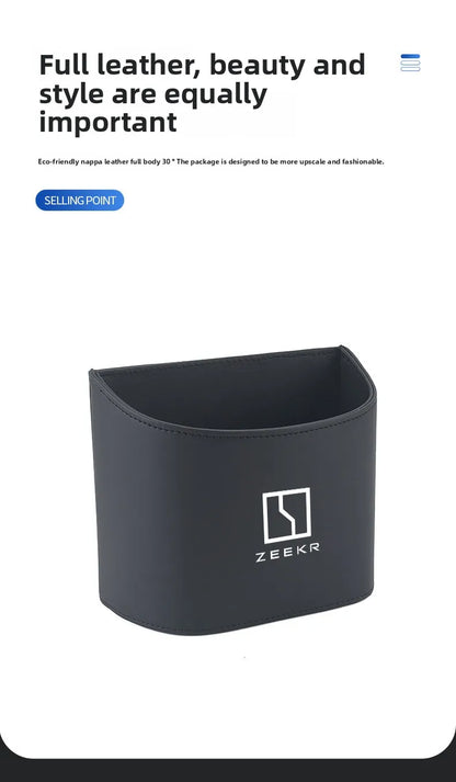 Suitable for ZEEKR 007gt 7X Zeekr 001 009 mix zeekr 9x car garbage bin storage box, car door water cup holder