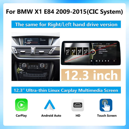 1920*720 Display Multimedia Player For BMW X1 F48 E84 2009-2018 NBT CIC GPS Wireless Carplay Android auto Touch Screen