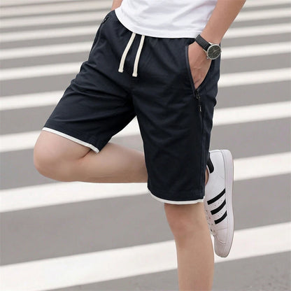 Brand Cotton Work Shorts Man Summer Casual Shorts Men's Basic Short Men's Korean Slim Cotton Versatile Fashion Mens Beach Pants