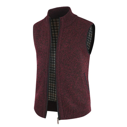 KB New Autumn and Winter Men's Coat Fashion Warm Outer Wear Vest Hot Vest Casual Sleeveless Jacket
