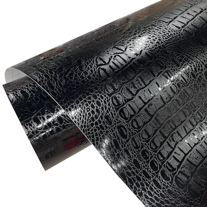 Premium Faux Crocodile Pattern Vinyl Wrap Film Self Adhesive DIY Decal Automotive Wrapping Foil with Air Release