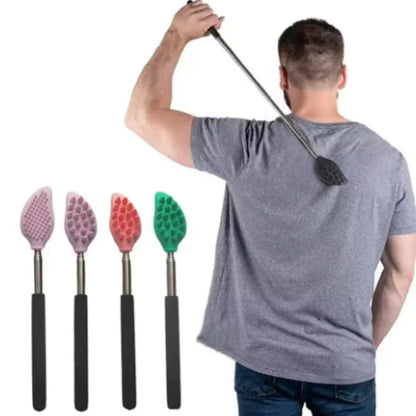 1/4 pcs mix Itch Back Scraper Massager Brush Extendable Telescopic for Itch Tool Silicone Health Massage Tools Body Relaxation
