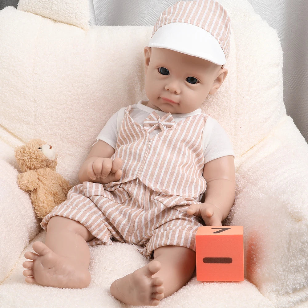 IVITA WB1583 19.68inch 4.29kg 100% Full Body Silicone Reborn Baby Doll Realistic Boy Unpainted Dolls DIY Blank Children Toys