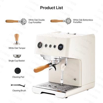 CAFOVO G3028A Semi-Automatic Espresso Machine OPV Adjustable Pressure Dual Pump Dual Boiler for Home Barista Cafe 220V