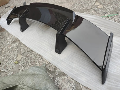 Car Modification Universal Tail Wing Without Punching MP Large Tail Fixed Wing Carbon Grain GT Tail Spoiler Car accessories